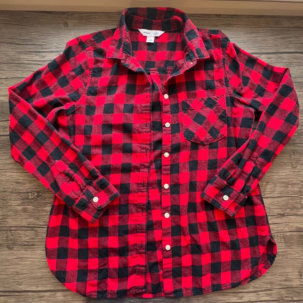 Old Navy Plaid Cardigan, Size Medium